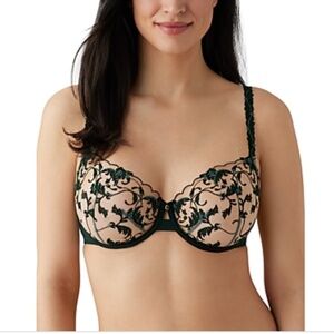 Wacoal Women's Dramatic Interlude Underwire Bra Scarab Size 32DD NWT